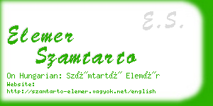 elemer szamtarto business card